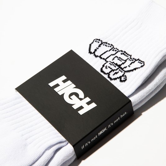 Meia High Graff Branco