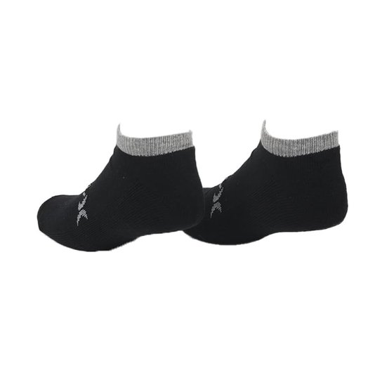 Meia Hurley O&O Invisível 3 Pack Preto/Cinza Mescla