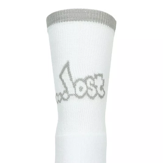 Meia Lost Strip Branco