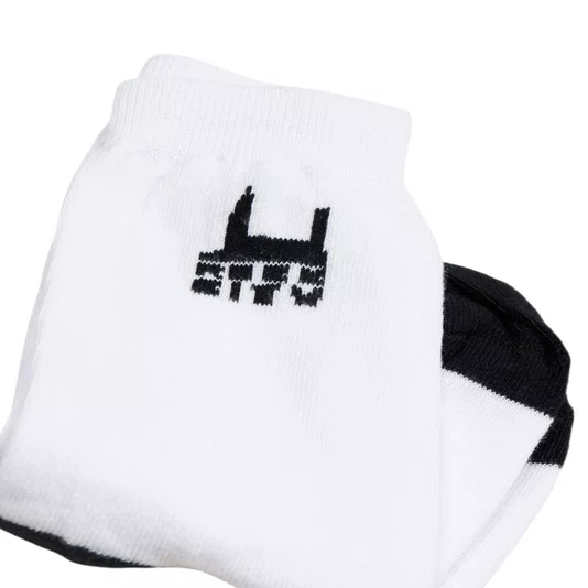Meia Rock City Logo Infantil Branco/Preto