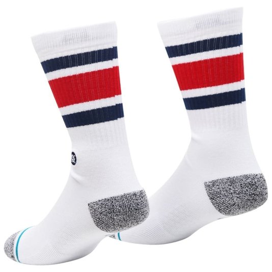 Meia Stance Boyd St Branco/Vermelho/Azul