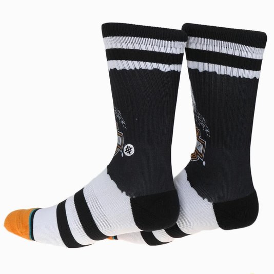 Meia Stance Harley Davidson Bald Eagle Preto/Laranja/Branco