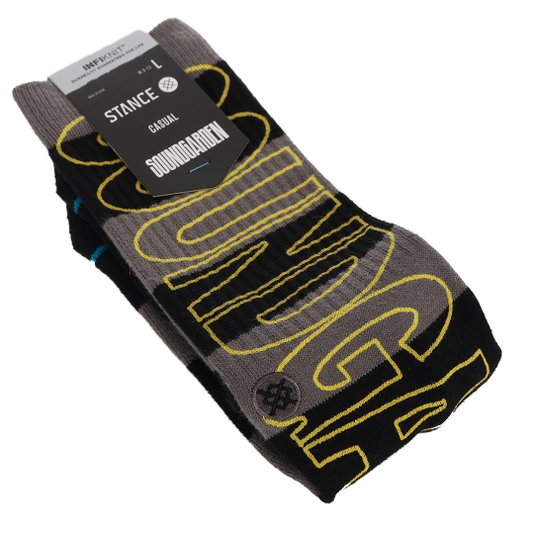 Meia Stance Soundgarden Preto/Cinza/Amarelo
