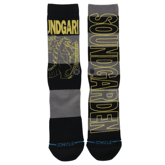 Meia Stance Soundgarden Preto/Cinza/Amarelo