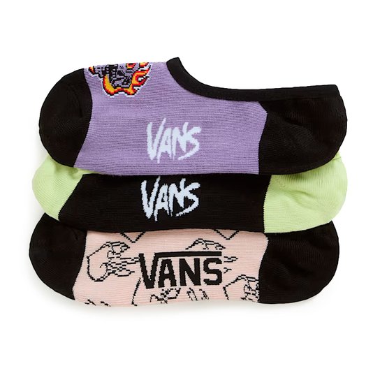 Meia Vans Bugging Out Canoodle Roxo/Preto/Rosa