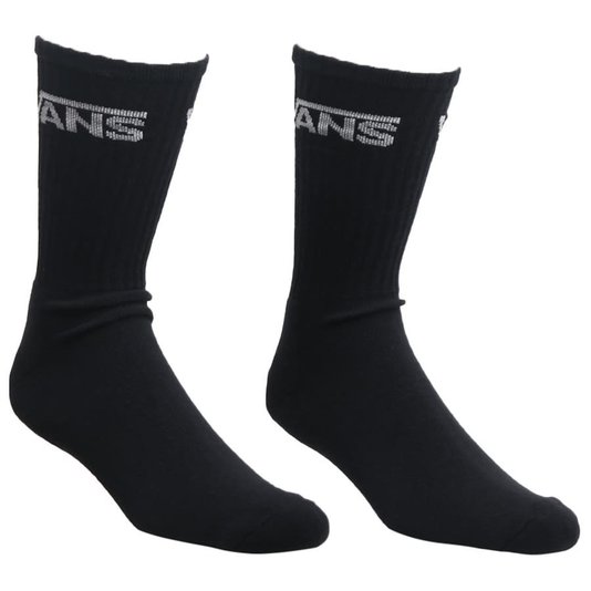 Meia Vans Classic Crew 3pk Checkerboard Preto/Branco