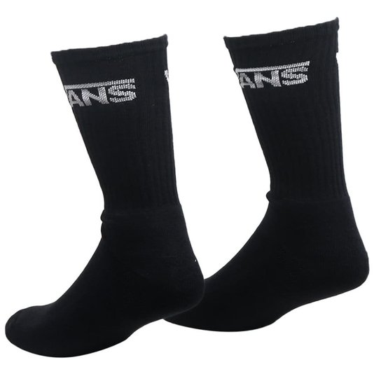 Meia Vans Classic Crew 3pk Checkerboard Preto/Branco