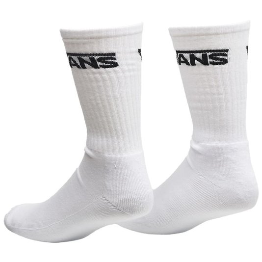 Meia Vans Classic Crew 3pk Checkerboard Preto/Branco