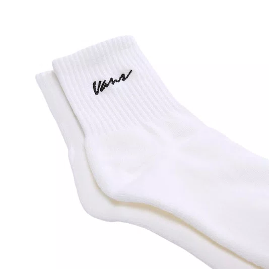 Meia Vans Classic Script Half Crew Branco