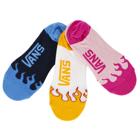 Meia Vans Fuego Canoodle Azul/Amarelo/Rosa