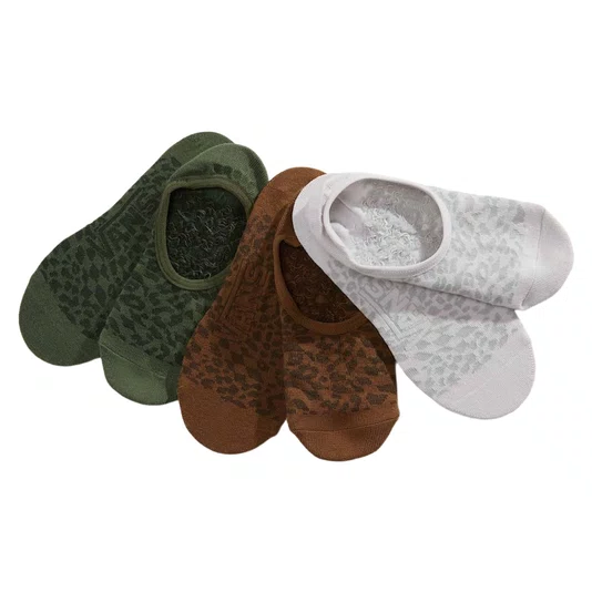 Meia Vans Fuego Canoodle Pine Forest Branco/Marrom/Verde