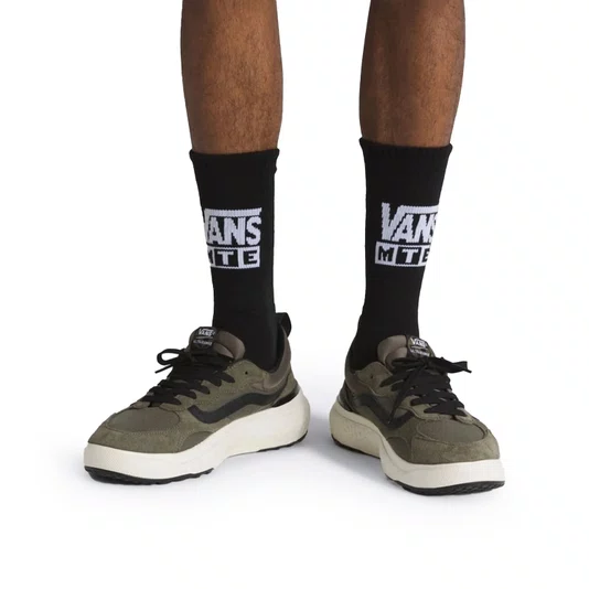 Meia Vans Mte Crestline Crew Crosspath Preto