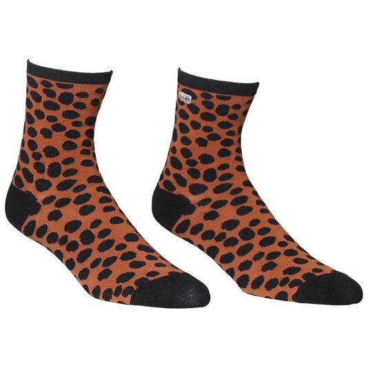 Meia Vans Shinner Sock Animal Spot Marrom/Preto