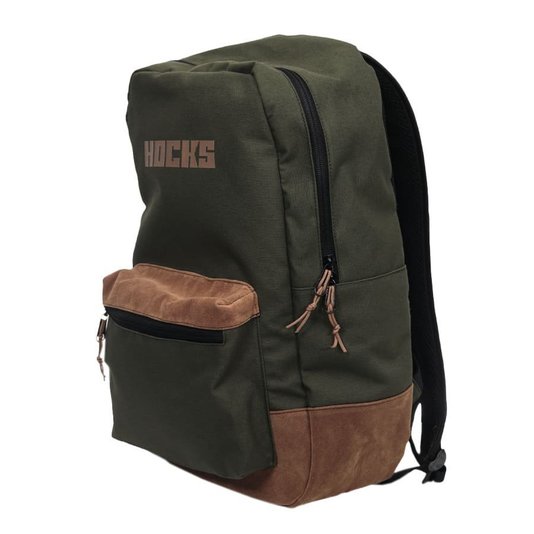 Mochila Hocks New School Verde/Marrom