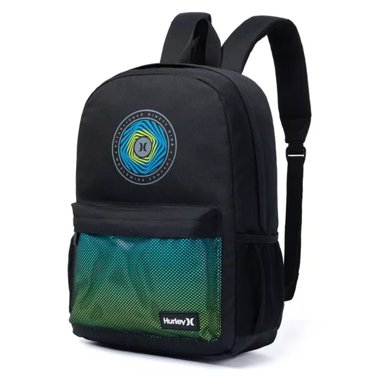Mochila Hurley HY0114 Preto/Azul/Verde