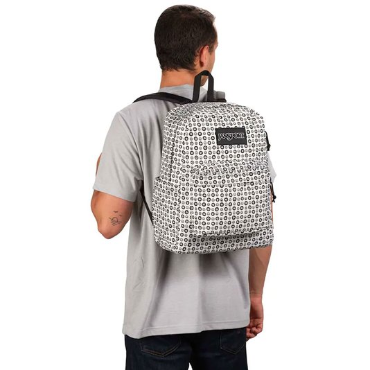 Mochila Jansport Superbreak Plus All The Feels 26l Branco/Preto