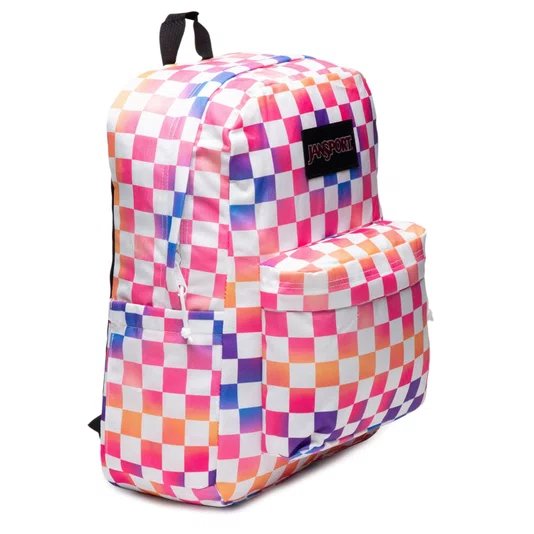 Mochila Jansport Superbreak Plus Check It 26l Checkerboard Colorido