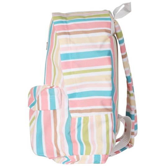 Mochila Roxy Baby Sugar Canvas Colorido Listrado