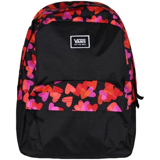 Mochila Vans Realm Classic Backpack Valentines Preto/Vermelho/Rosa