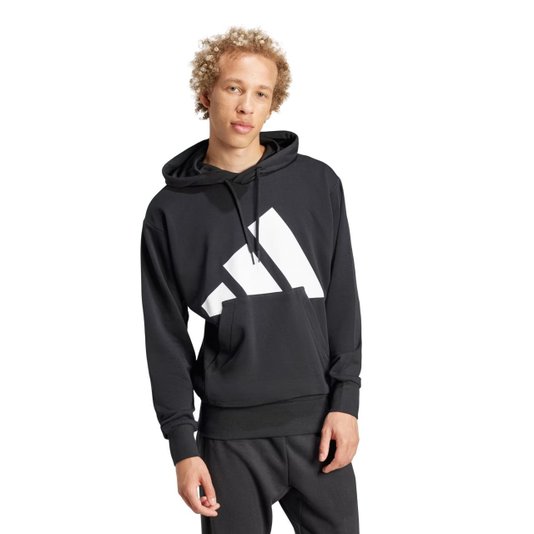 Moletom Adidas Big Logo Essentials Preto