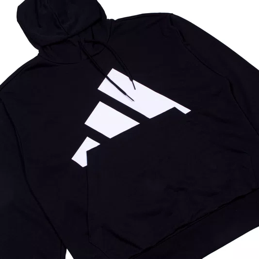 Moletom Adidas Big Logo Essentials Preto