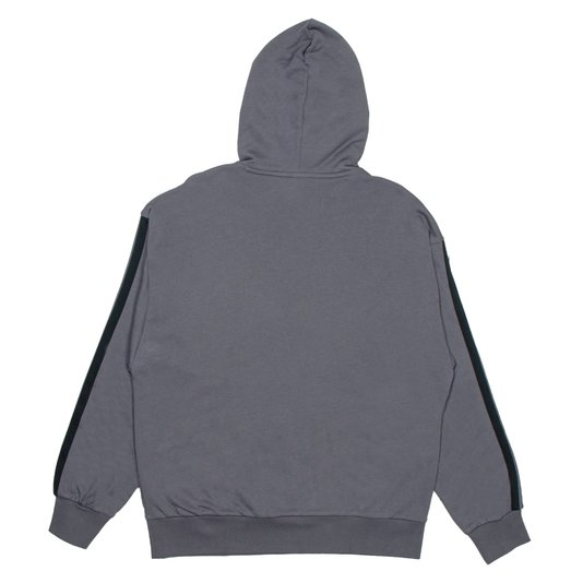 Moletom Adidas Essentials 3 Stripes Cinza Escuro/Preto