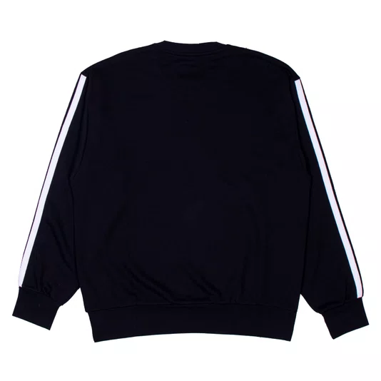 Moletom Adidas Essentials 3 Stripes Preto