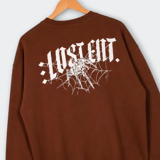 Moletom Careca Lost Ent. Glow Marrom