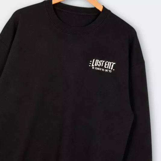 Moletom Careca Lost Ent. Glow Preto