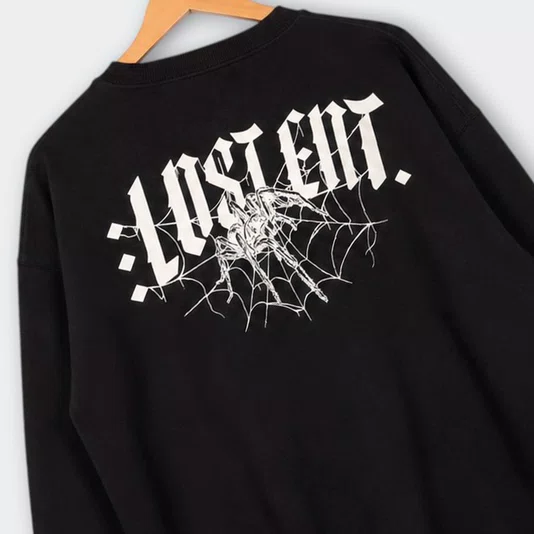 Moletom Careca Lost Ent. Glow Preto