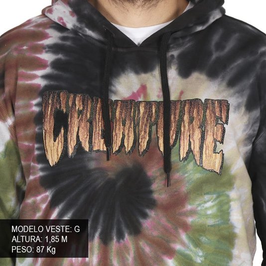 Moletom Creature Logo Rust Tie Dye Marrom
