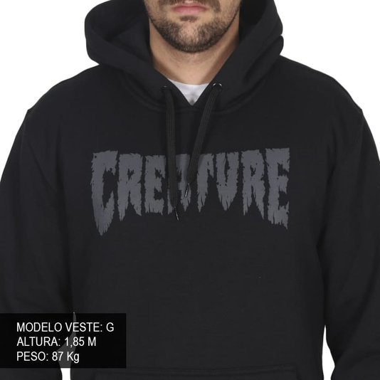 Moletom Creature Shredded Preto