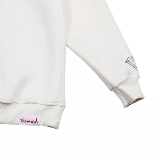 Moletom Diamond Brilliant Crewneck Creme