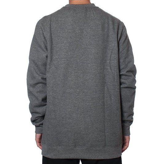 Moletom Diamond Careca Line Out Script Chumbo Mescla