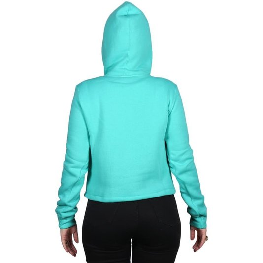 Moletom Grizzly Og Bear Hoodie Cropped Verde Agua