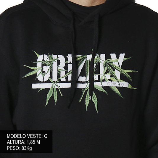 Moletom Grizzly Seed Stamp Preto