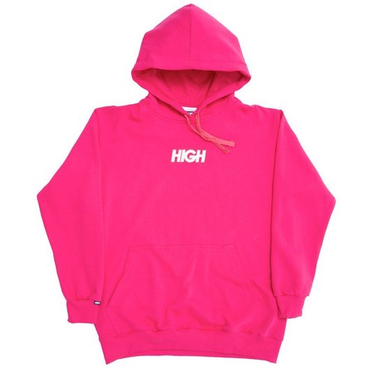 Moletom High Hoodie Logo Rosa