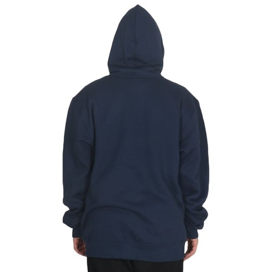 Moletom Hurley Aberto O&O Solid Oversize Azul Marinho