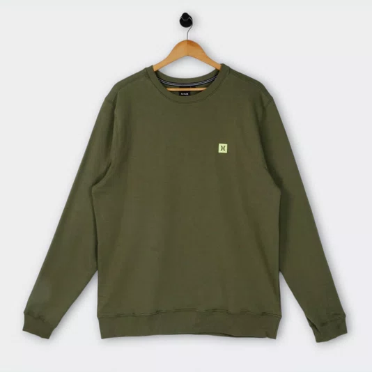 Moletom Hurley Mini Icon Ii Verde Militar