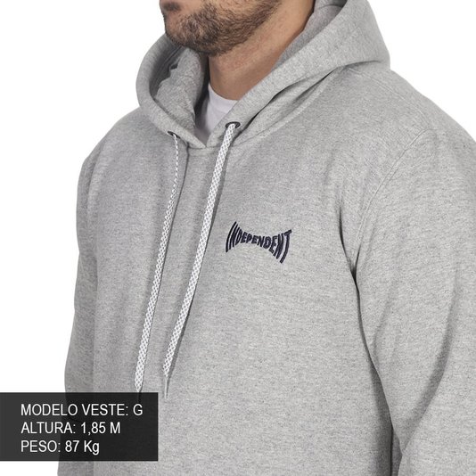Moletom Independent Span Chest Cinza Mescla