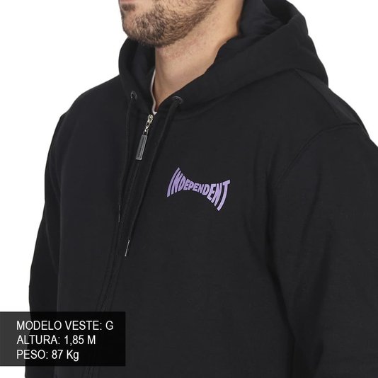 Moletom Independent Spanning Zip Preto