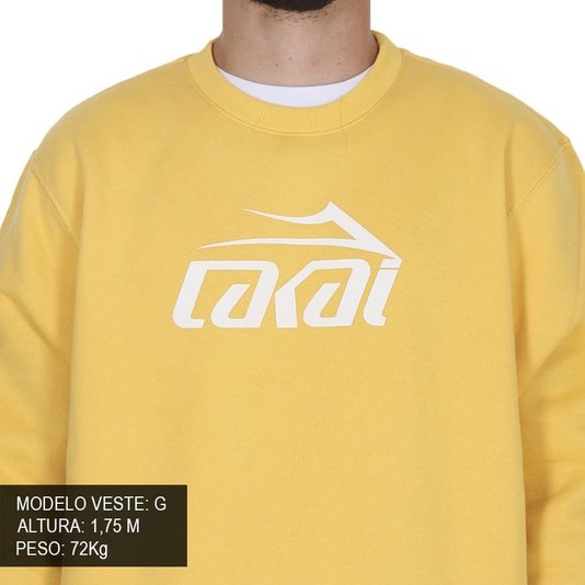 Moletom Lakai Careca Basic Amarelo