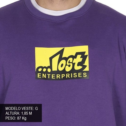 Moletom Lost Enterprises Roxo