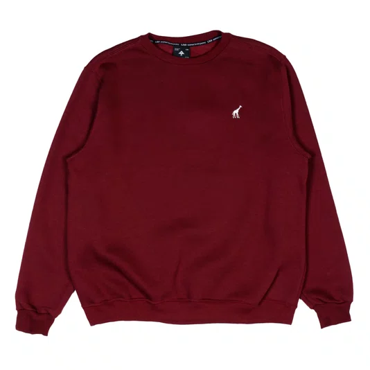 Moletom Lrg 47 Crew Fleece Bordo