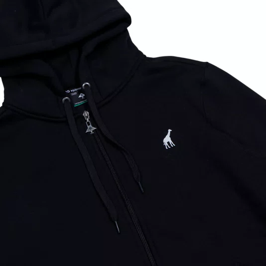 Moletom Lrg Canguru Aberto 47 Zip Preto
