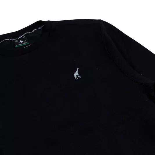 Moletom Lrg Careca 47 Crew Fleece Preto