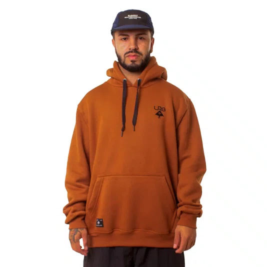 Moletom Lrg Logo Plus Hoodie Marrom