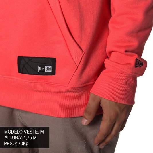 Moletom New Era Canguru Chicago Bulls Rosa