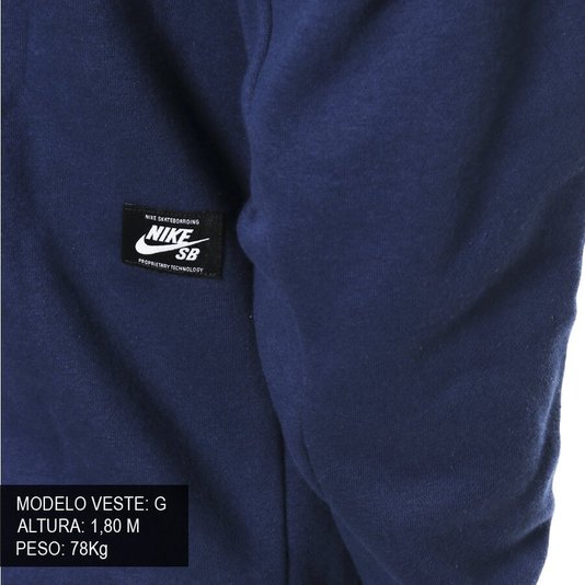 Moletom Nike SB Canguru Triagle Azul Marinho