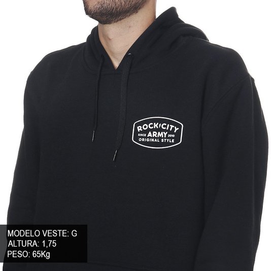 Moletom Rock City Army Original Style Preto